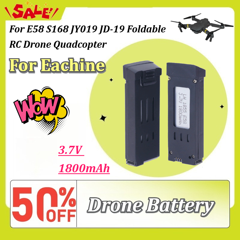 Eachine Drone E58 - Nieuwe 3.7V 1800mAh Oplaadbare Lithium Batterij