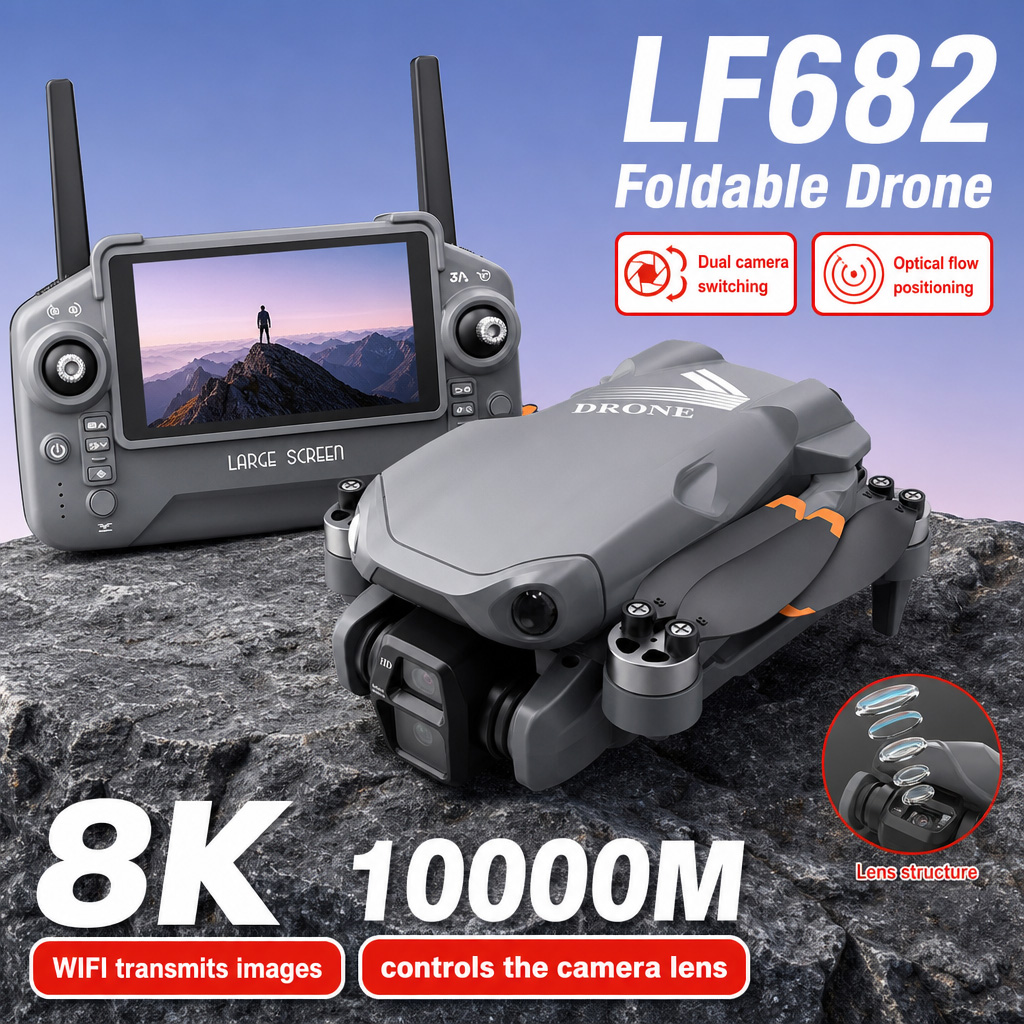 Drone Gps Module - Luchtfoto LF682 Drone 8K HD Dubbele