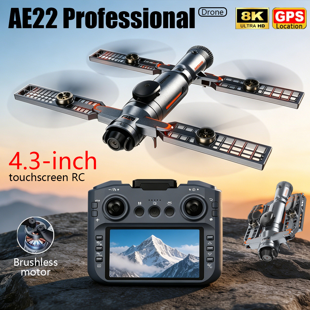 Drone Gps Module - Geüpgradede AE22 PRO MAX Opvouwbare Drone