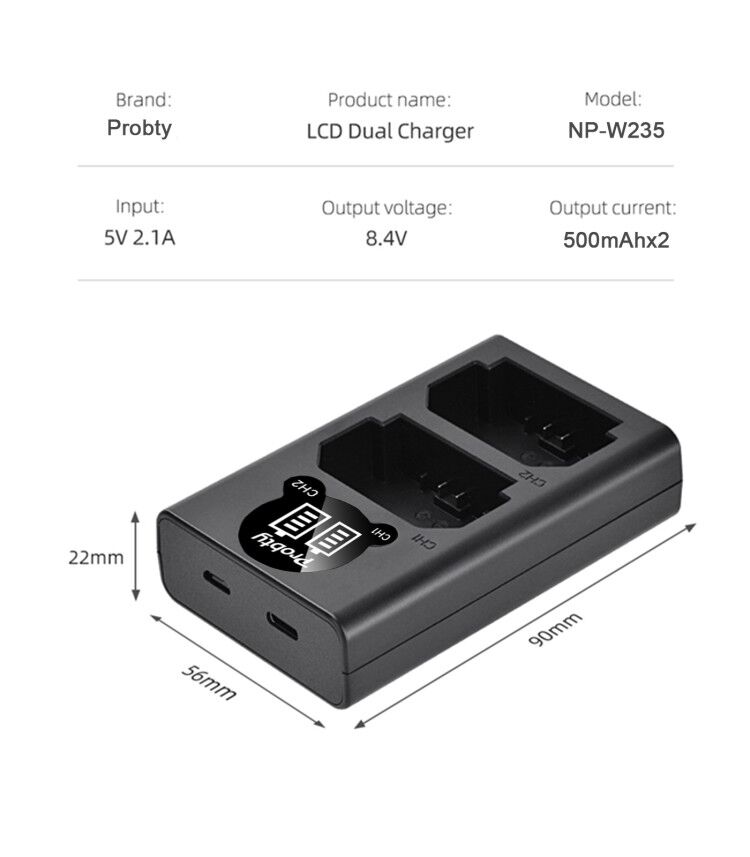2200mAh NP-W235 NP W235 Batter - Drone Camera recensie en prijs